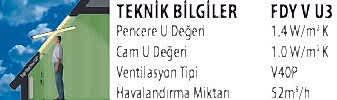 Pivot Orta Kayıtlı Fakro Çatı Penceresi